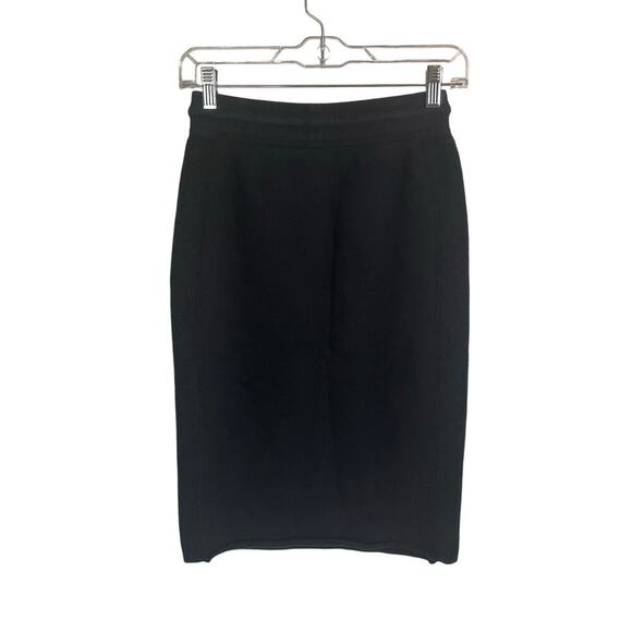 Rag & Bone Black Cotton Sweatshirt Skirt Drawstring Pencil Skirt Midi Size XXS - Picture 7 of 7